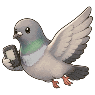 過剰装備どうぶつ 伝書鳩とGPS端末